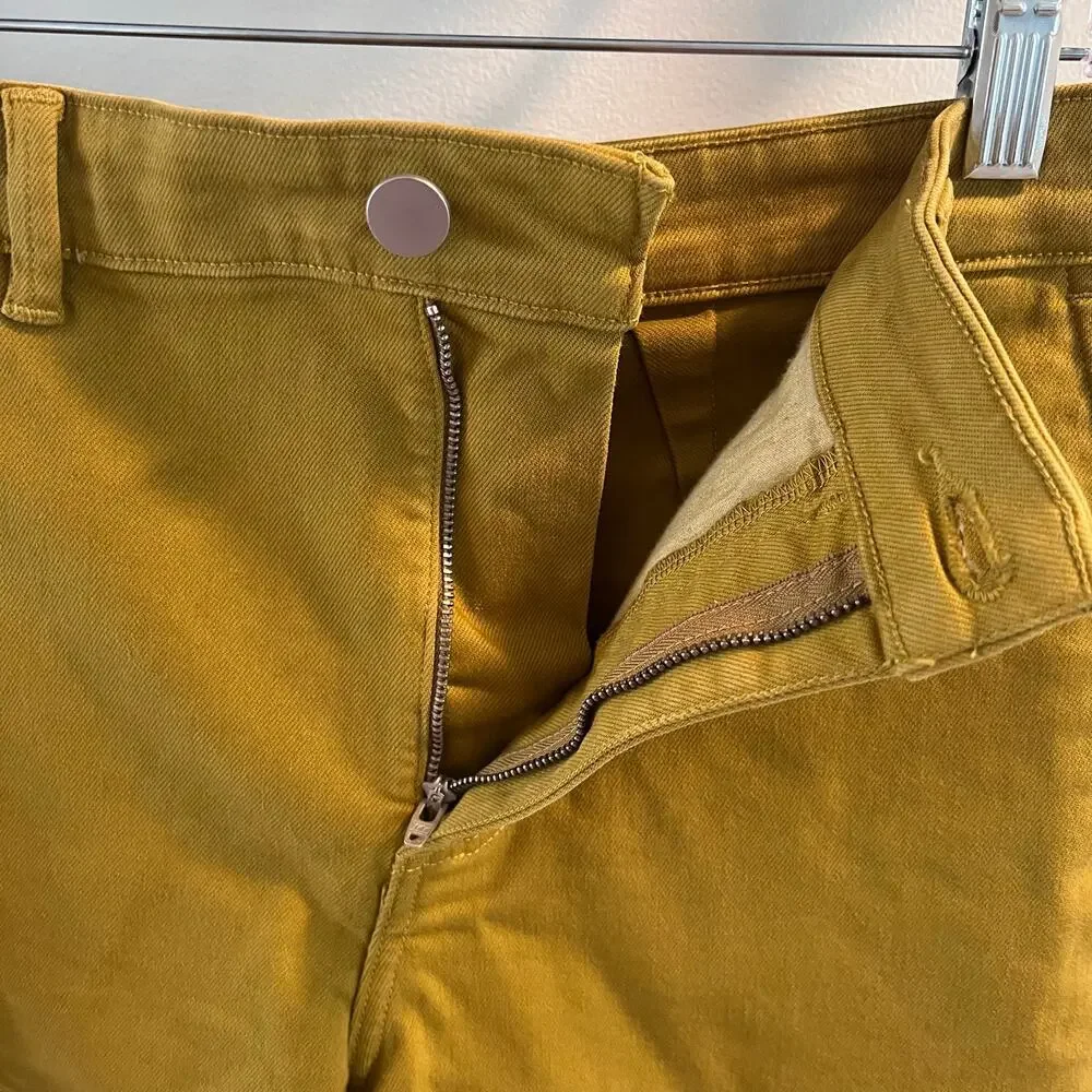 Everlane Mustard Yellow Shorts Size 10